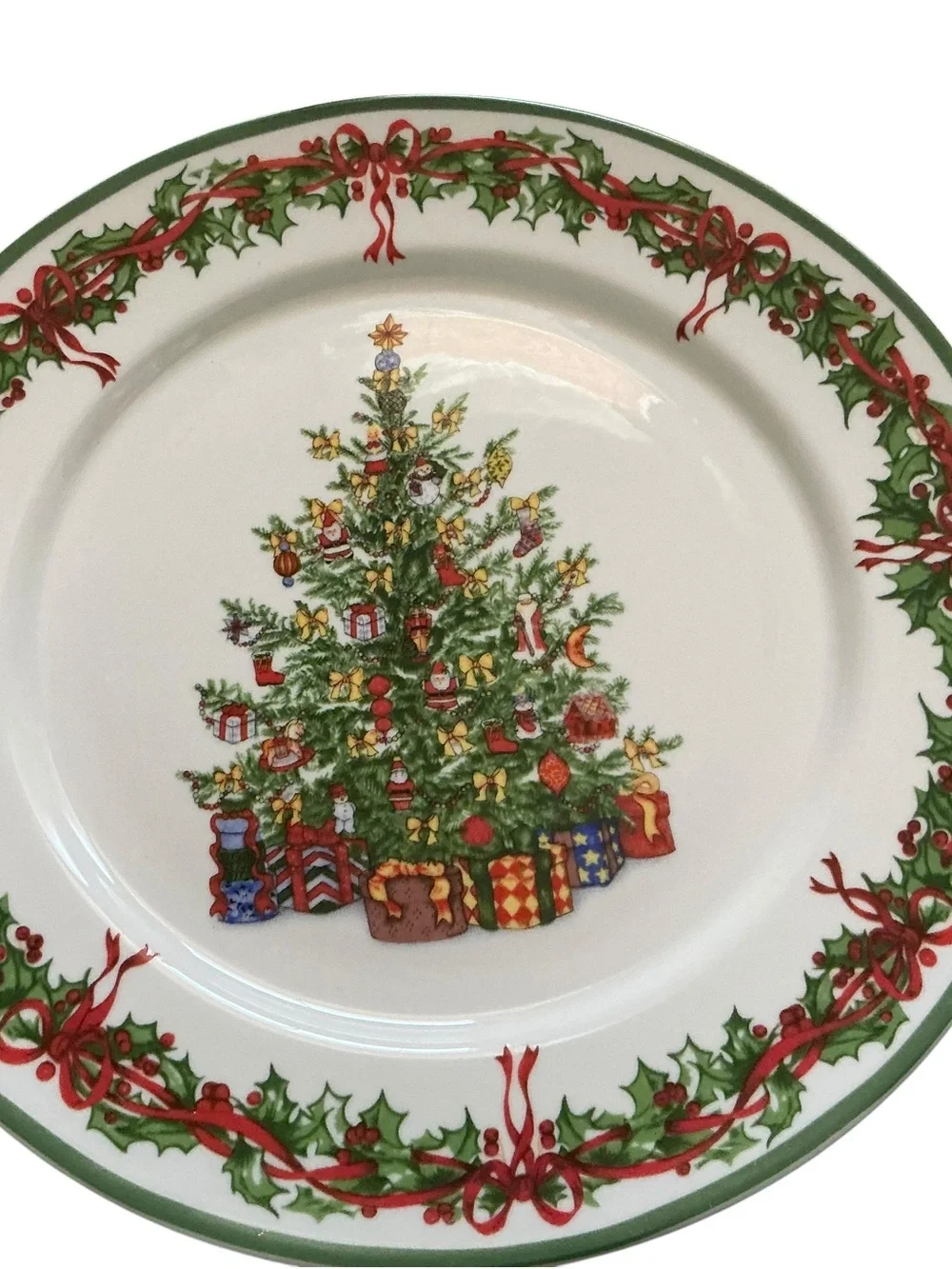 Christopher Radko traditions holiday celebrations Christmas dinner plates set 4